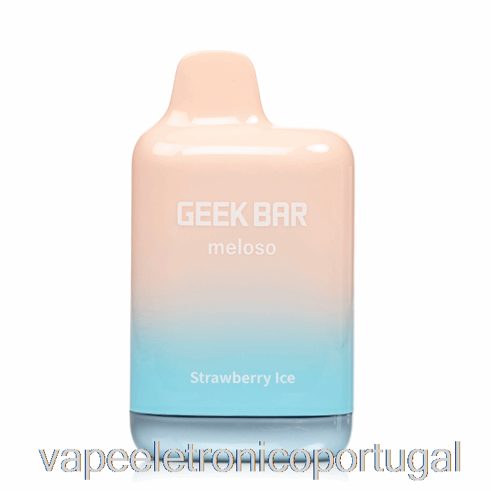 Vape Eletrônico Geek Bar Meloso Max 9000 Descartável Morango Ice